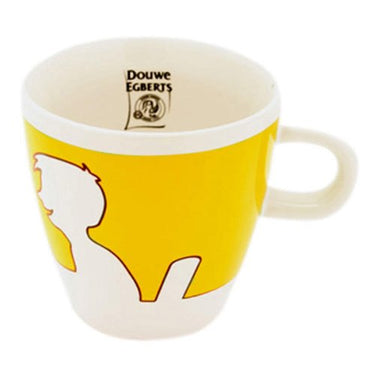 Douwe Egberts Design People, Kaffee Becher, Tee Tasse, Porzellan, Gelb, 260 ml im Sale